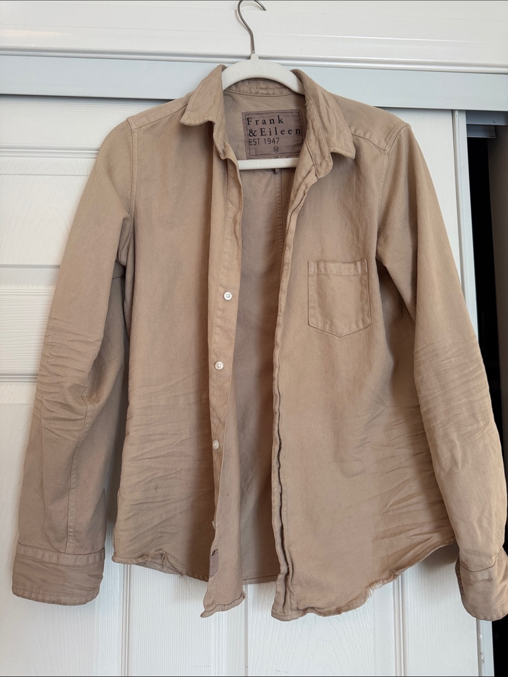 Frank & Eileen Tan Button-Front Shirt Jacket